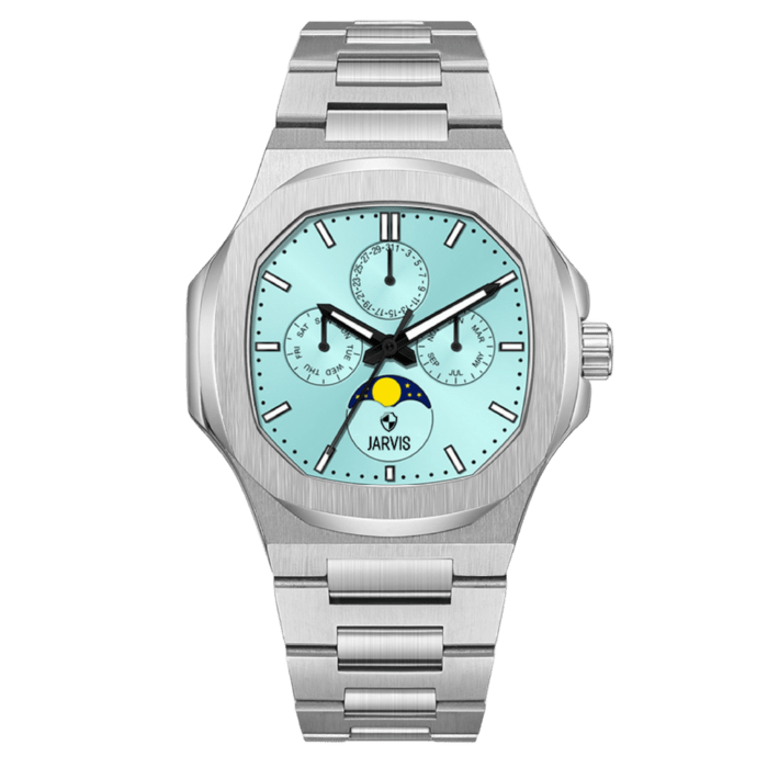 JARVIS Aqua Lunar Tiffany Blue Chronograph